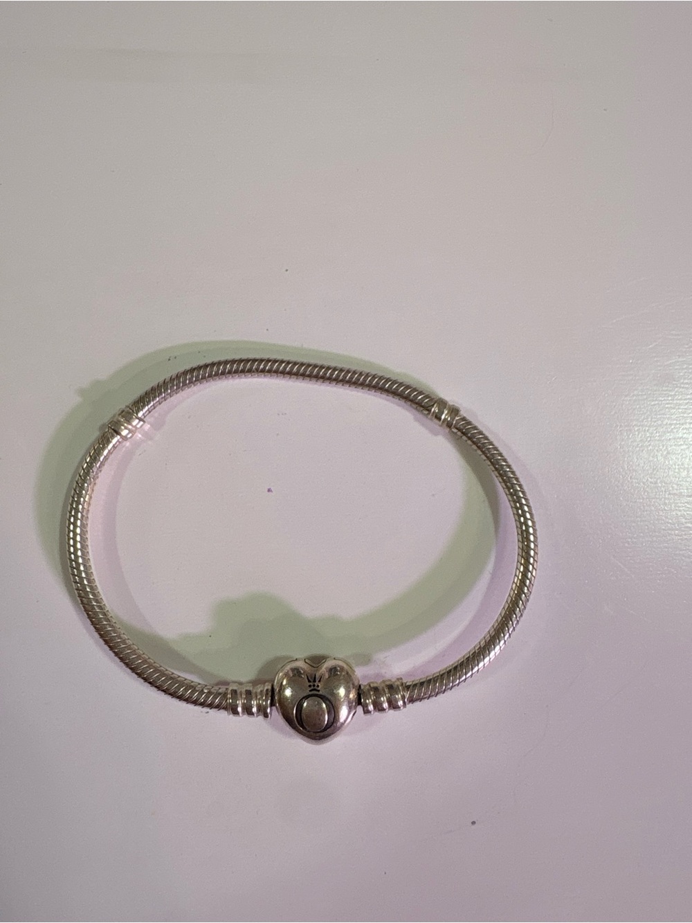 Pandora Silver Heart Clasp Bracelet